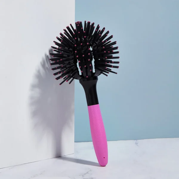 Curly Hair Brush 3D Round Detangling & Styling