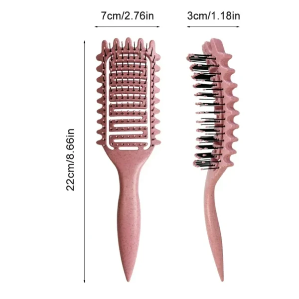 Curly Hair Brush - 3-in-1 Detangling and Defining - Image 6