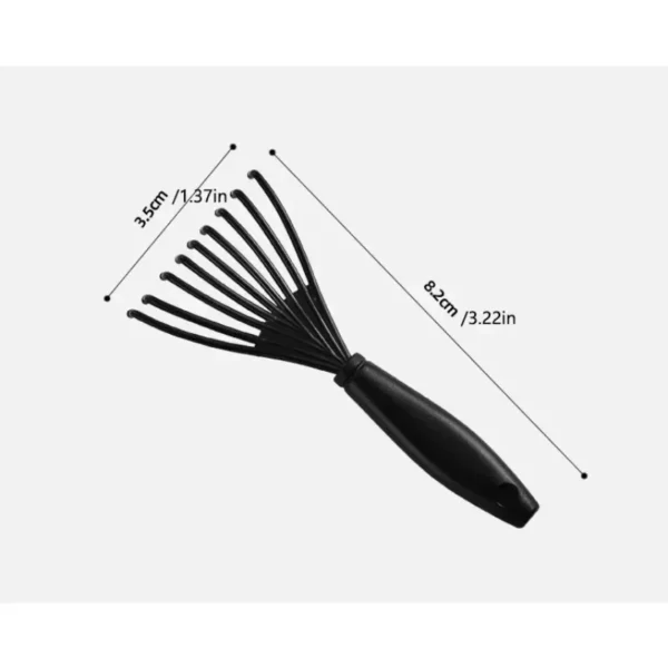 Curly Hair Brush Comb Cleaner Tool – Mini Plastic Claw - Image 2