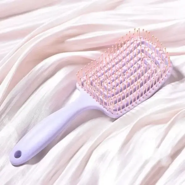 Curly Hair Brush Elastic Scalp Massage & Detangling Tool - Image 3