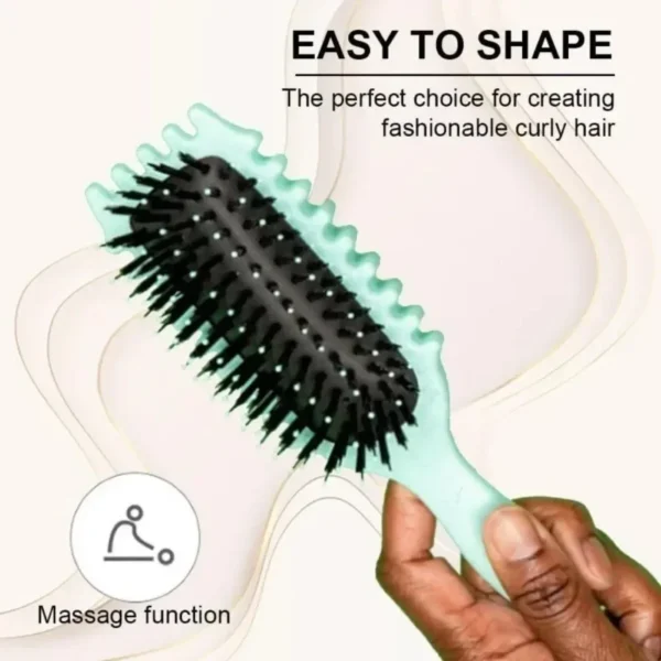 Curly Hair Brush Boar Bristle Detangling & Styling - Image 3