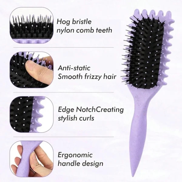 Curly Hair Brush for Combing and Shaping Curls - Image 4