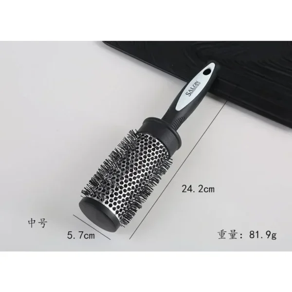 Curly Hair Brush - Nylon Bristles, Aluminum Barrel - Image 5