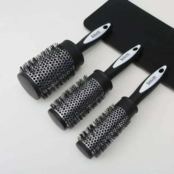 Curly Hair Brush - Nylon Bristles, Aluminum Barrel