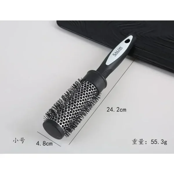 Curly Hair Brush - Nylon Bristles, Aluminum Barrel - Image 4