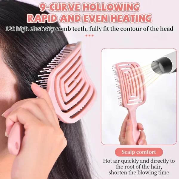 Curly Hair Brush - Anti-static Scalp Massage Comb