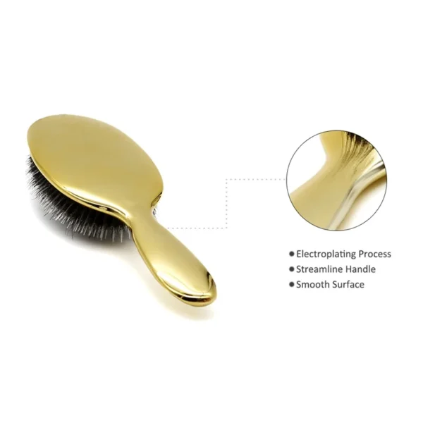 Curly Hair Brush – Luxury Boar Bristle, Oval, Anti-Static - Image 2
