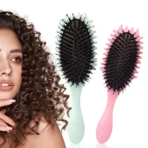 Curly Hair Brush Boar Bristle for Detangling Curls