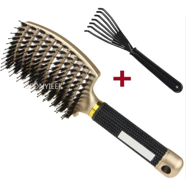 Curly Hair Brush - Scalp Massage Detangle Comb - Image 2