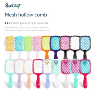 Curly Hair Brush - Honeycomb Styling & Scalp Massager