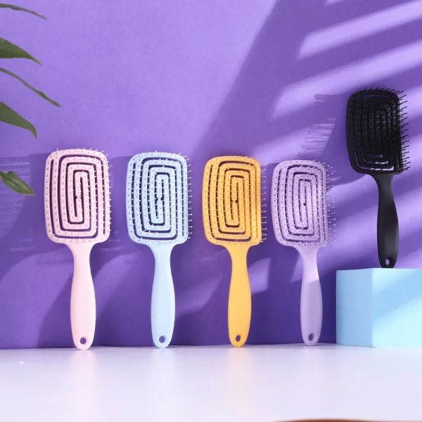 Curly Hair Brush - Anti-static Scalp Massage Comb - Image 3