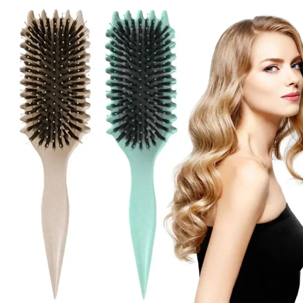 Curly Hair Brush Boar Bristle Detangling & Styling