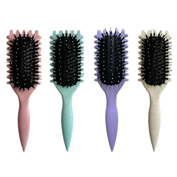 Curly Hair Brush Boar Bristle Detangling & Styling - Image 2