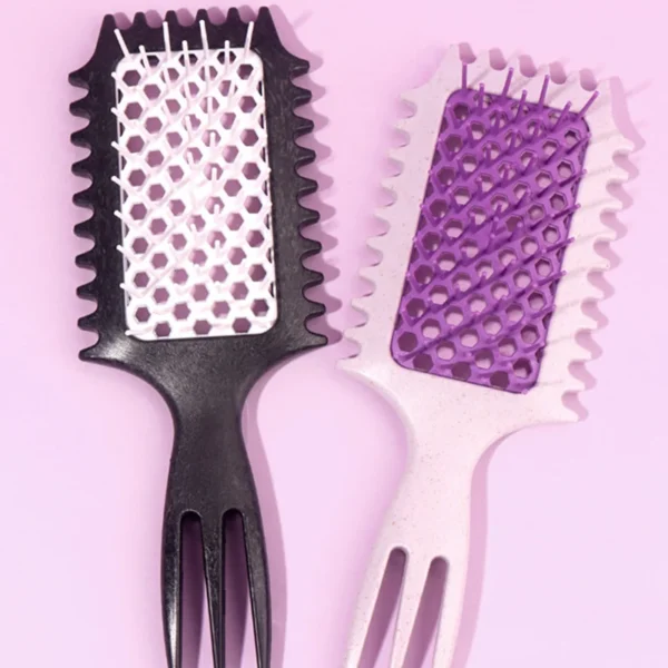Curly Hair Brush 3-in-1 Detangling & Curl Enhancing - Image 4