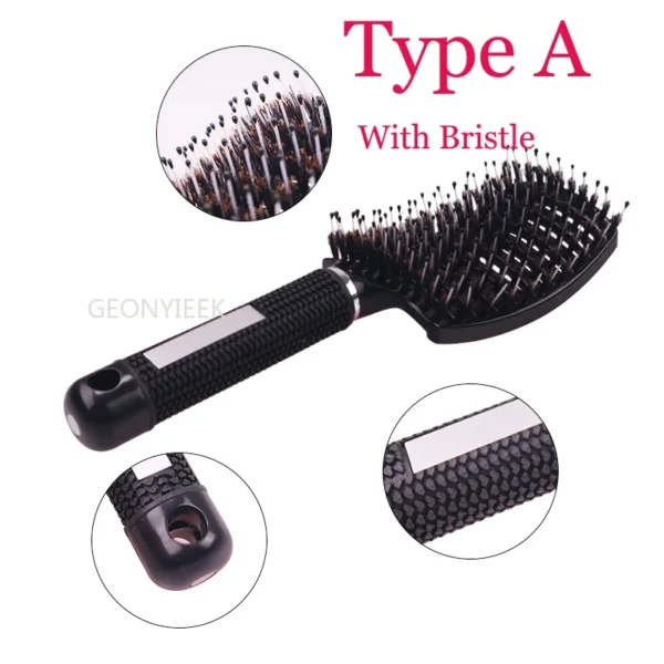 Curly Hair Brush - Scalp Massage Detangle Comb - Image 5
