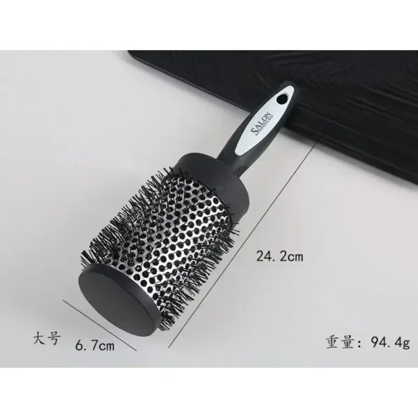Curly Hair Brush - Nylon Bristles, Aluminum Barrel - Image 6