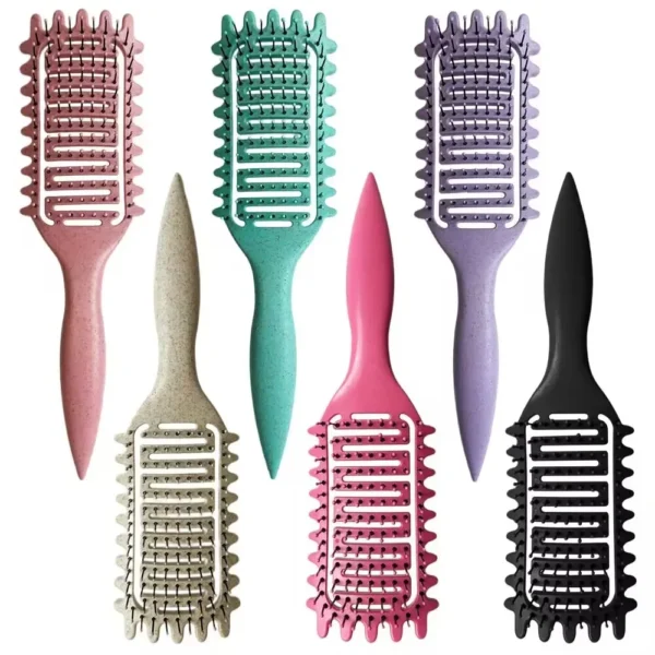 Curly Hair Brush – 3-in-1 Detangling Styling Comb