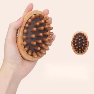 Curly Hair Brush with Air Cushion & Bamboo Massage