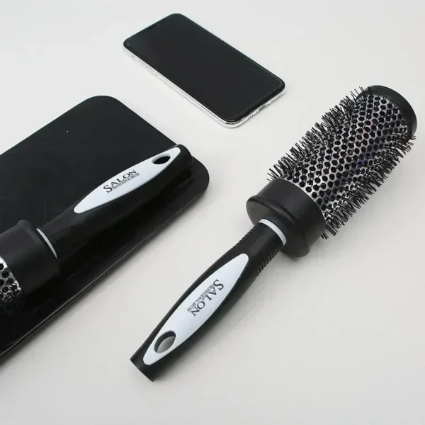 Curly Hair Brush - Nylon Bristles, Aluminum Barrel - Image 3